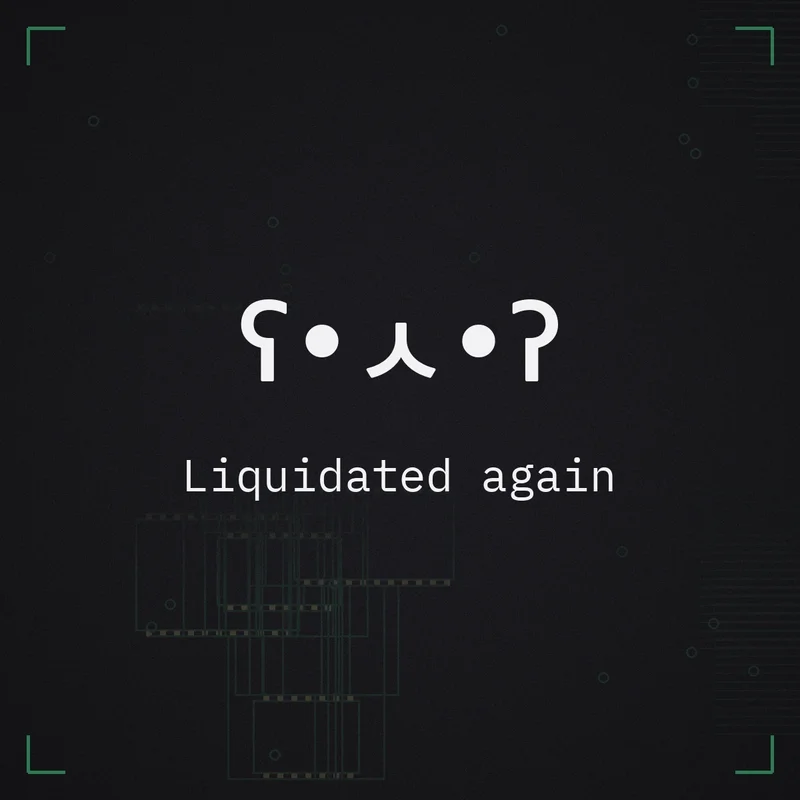 ʕ•ㅅ•ʔ Liquidated again