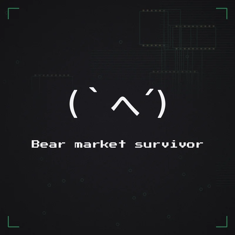 (`へ´) Bear market survivor