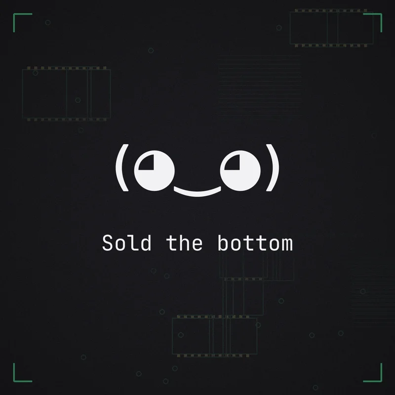 (◕‿◕) Sold the bottom