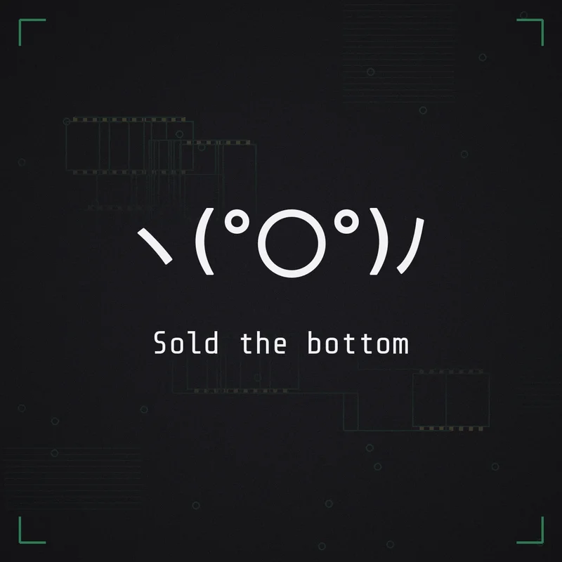 ヽ(°〇°)ノ Sold the bottom