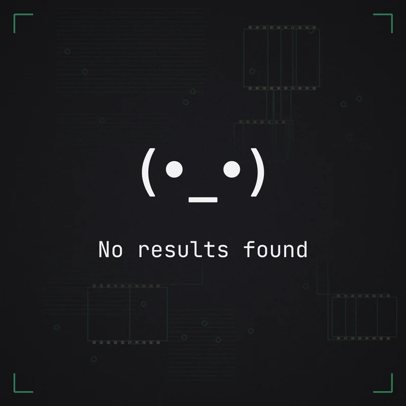 (•_•) No results found