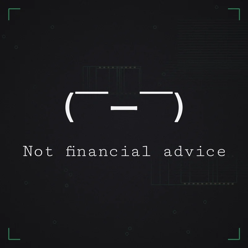 ( ̄ー ̄) Not financial advice