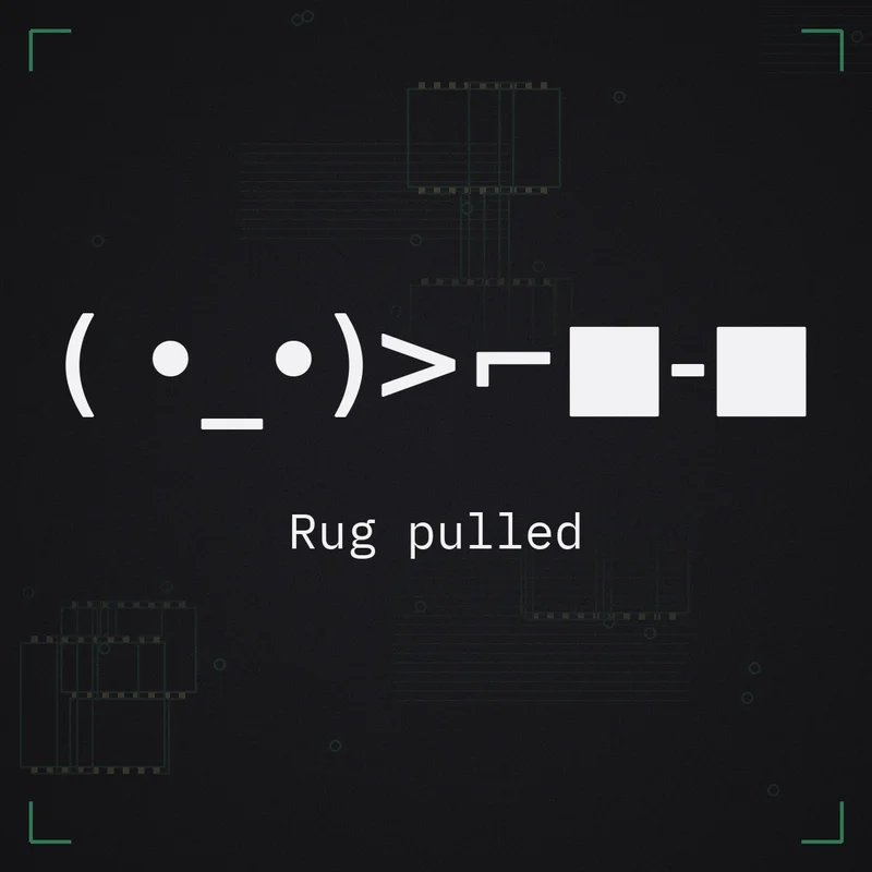 ( •_•)>⌐■-■ Rug pulled