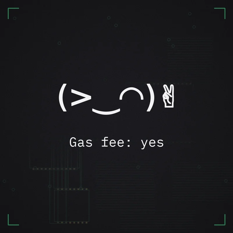 (>‿◠)✌ Gas fee: yes