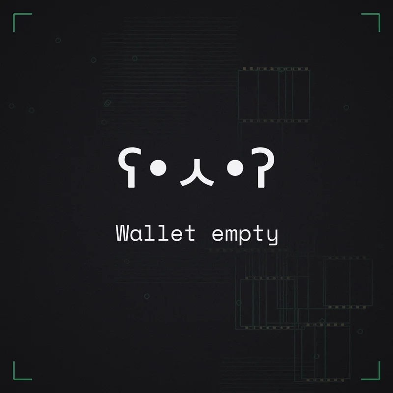 ʕ•ㅅ•ʔ Wallet empty