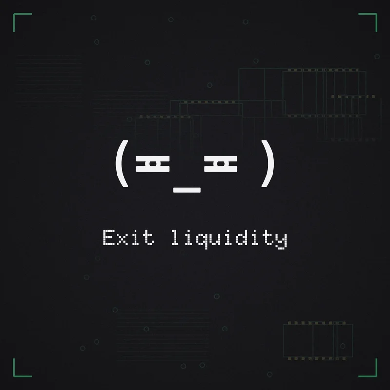(≖_≖ ) Exit liquidity