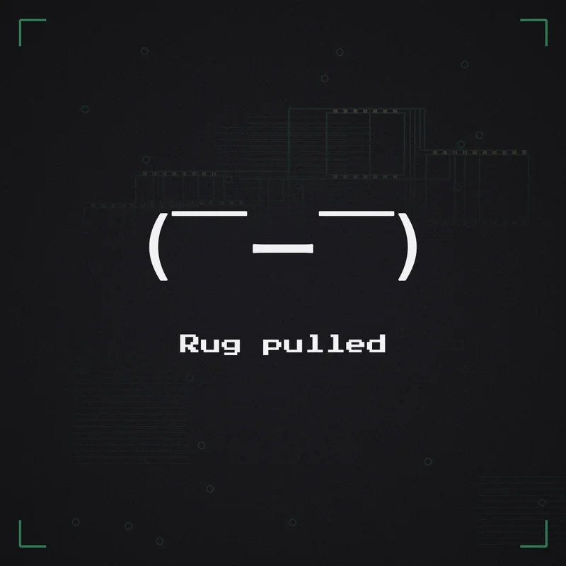 ( ̄ー ̄) Rug pulled