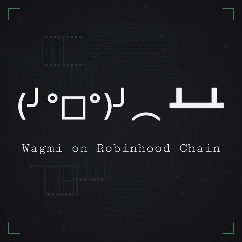 (╯°□°)╯︵ ┻━┻ Wagmi on Robinhood Chain
