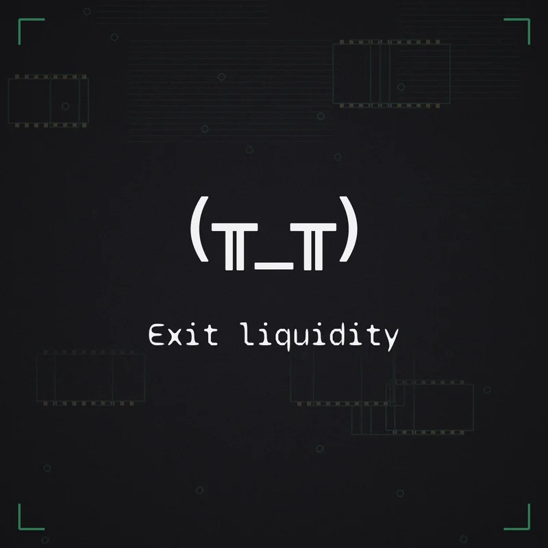 (╥_╥) Exit liquidity