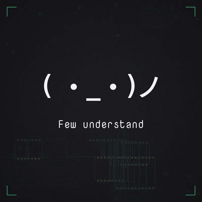 ( ・_・)ノ Few understand