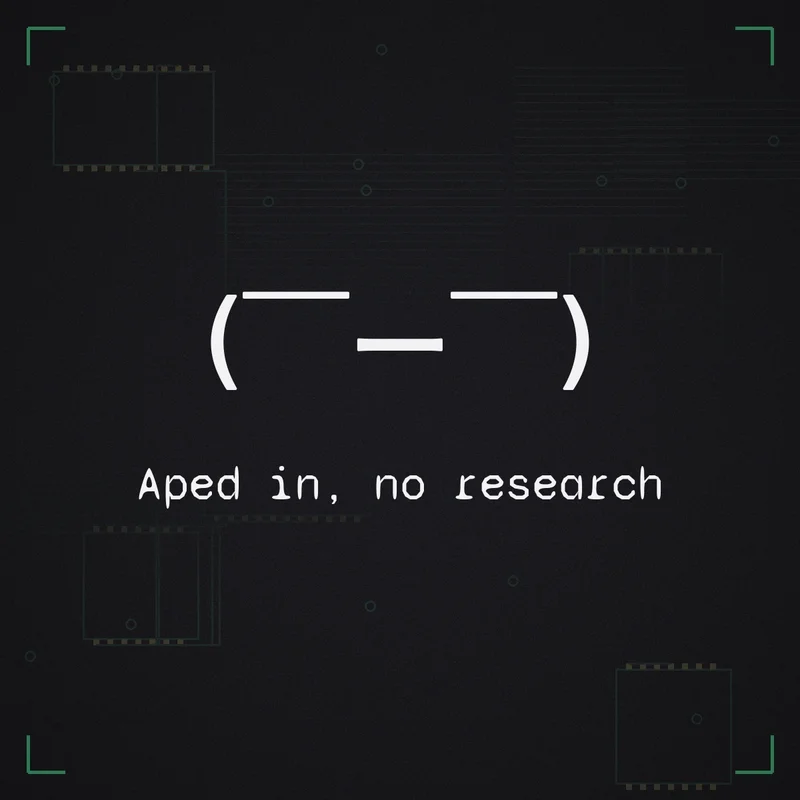 ( ̄ー ̄) Aped in, no research