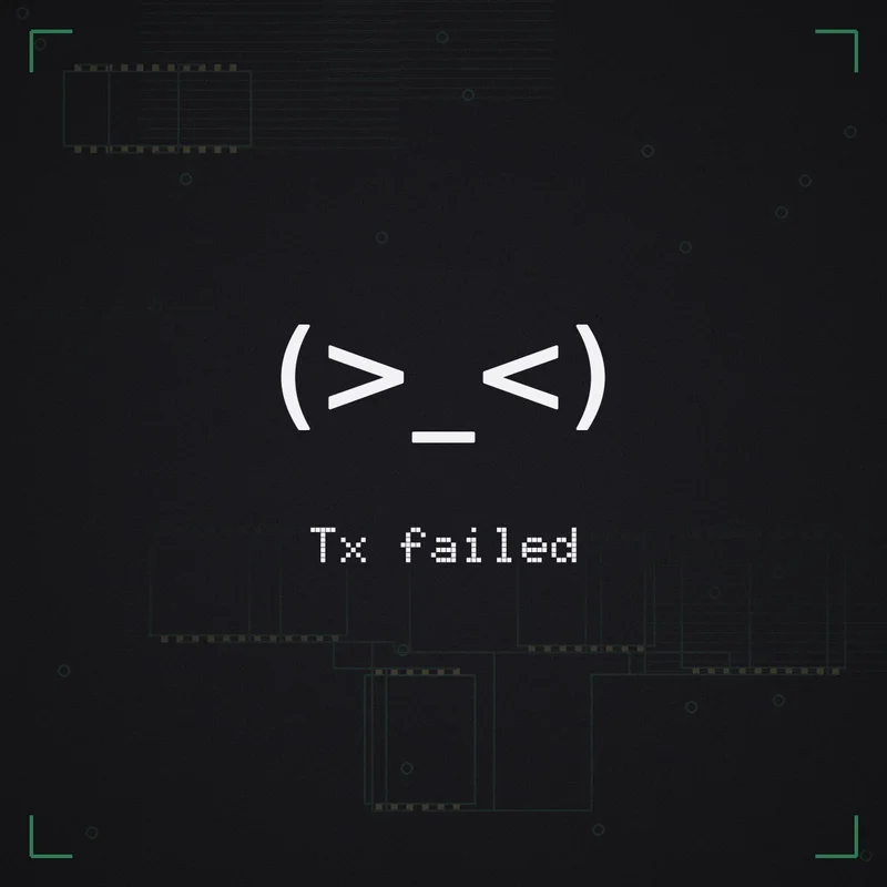 (>_<) Tx failed