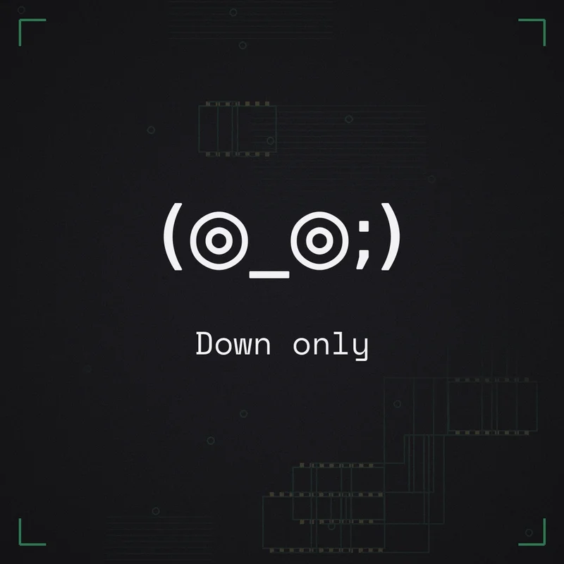 (◎_◎;) Down only