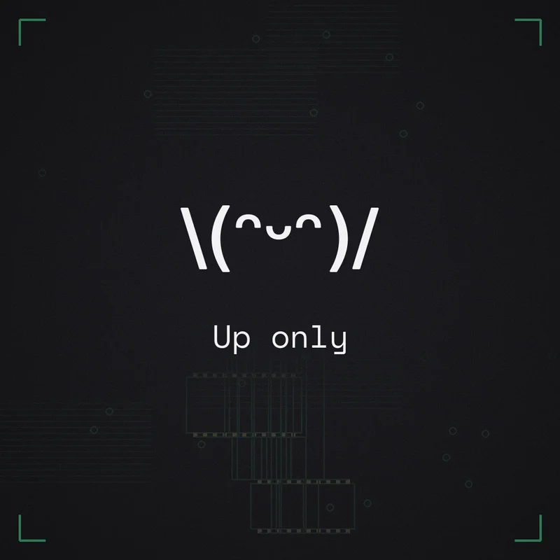 \(ᵔᵕᵔ)/ Up only