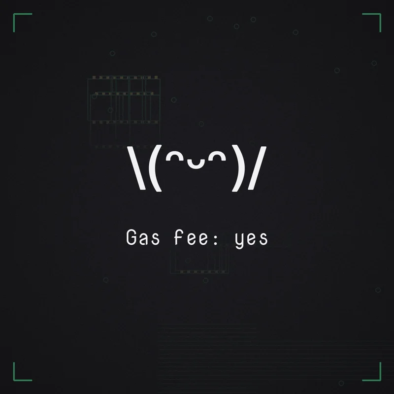\(ᵔᵕᵔ)/ Gas fee: yes