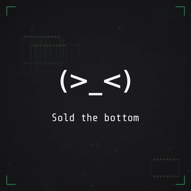 (>_<) Sold the bottom