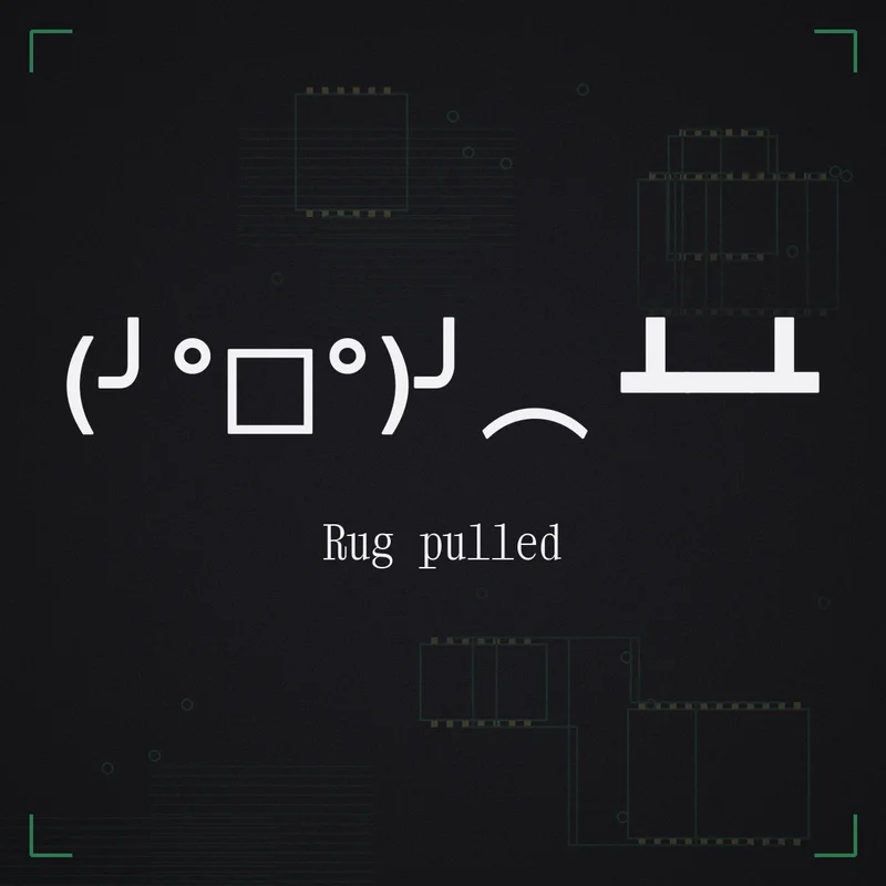 (╯°□°)╯︵ ┻━┻ Rug pulled