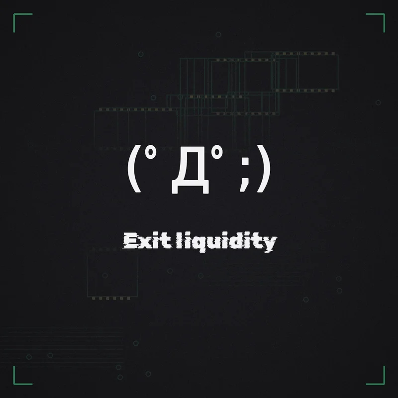 (゜Д゜;) Exit liquidity