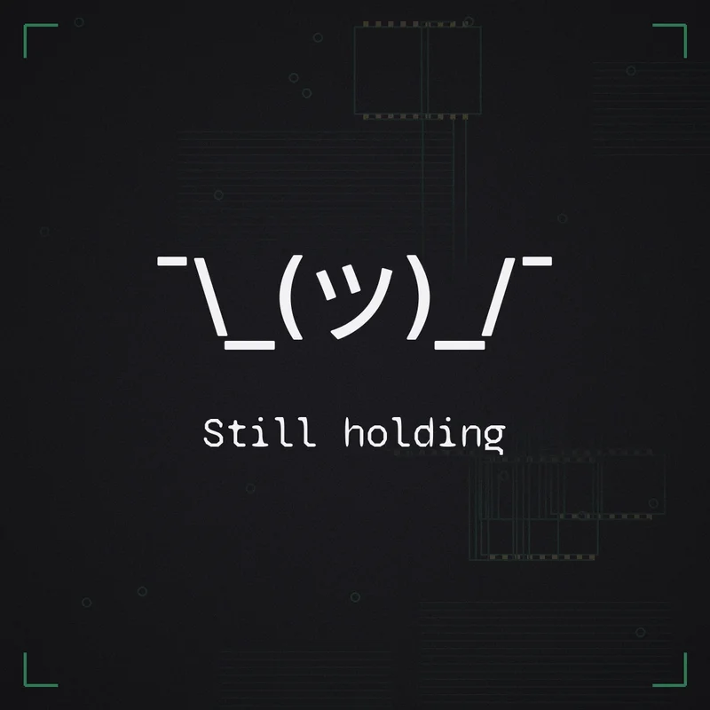 ¯\_(ツ)_/¯ Still holding