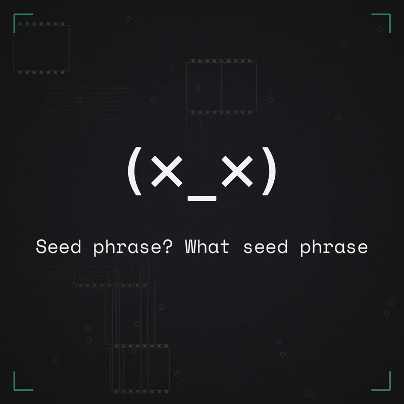 (×_×) Seed phrase? What seed phrase