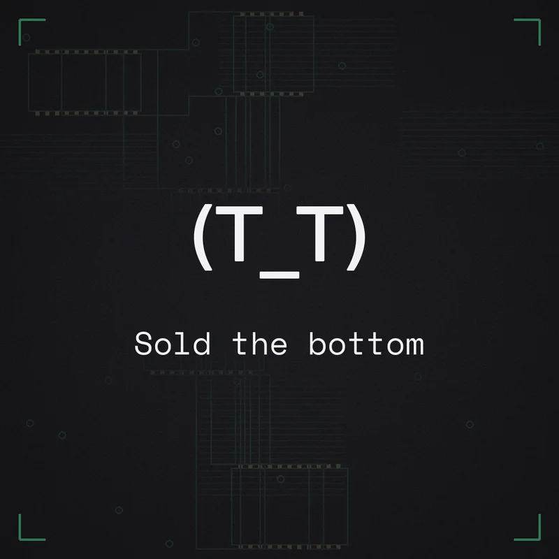 (T_T) Sold the bottom