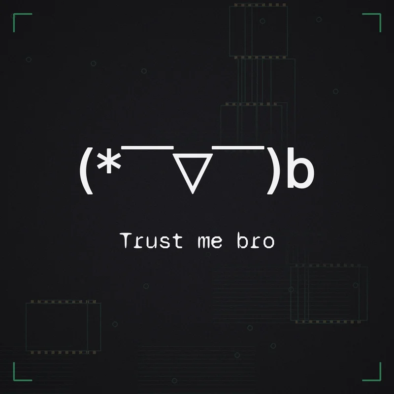 (* ̄▽ ̄)b Trust me bro