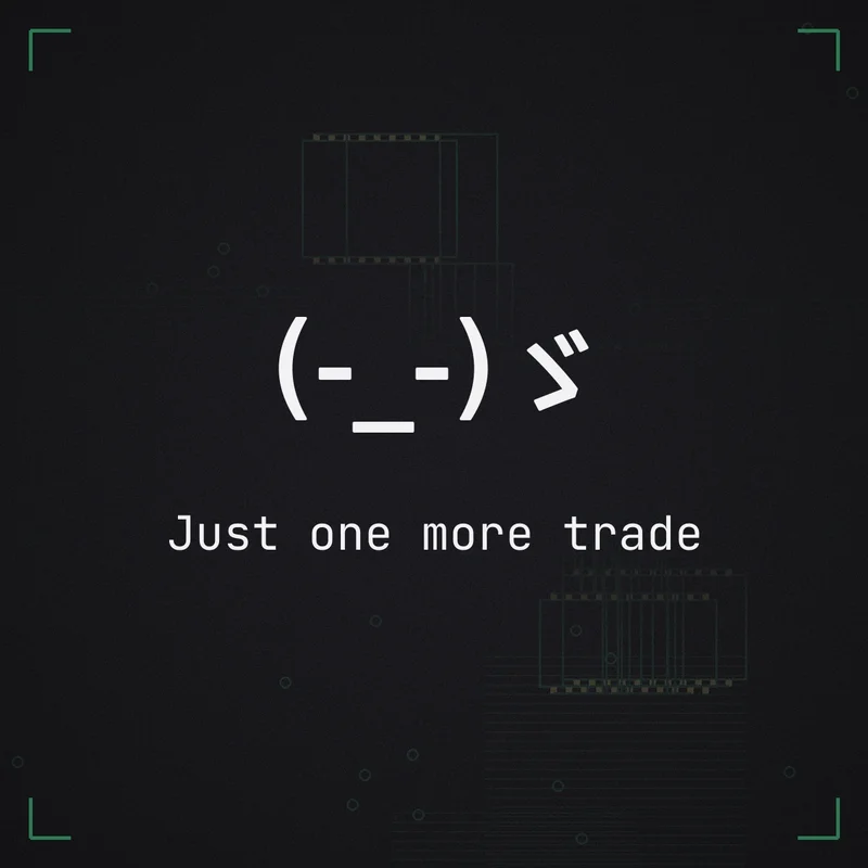 (-_-)ゞ Just one more trade
