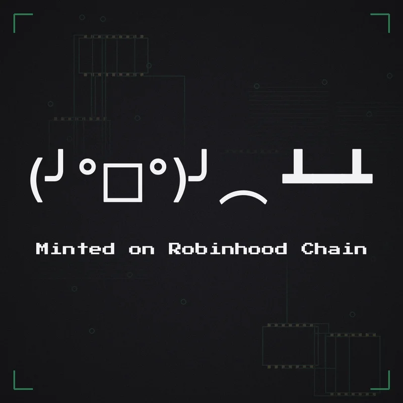 (╯°□°)╯︵ ┻━┻ Minted on Robinhood Chain