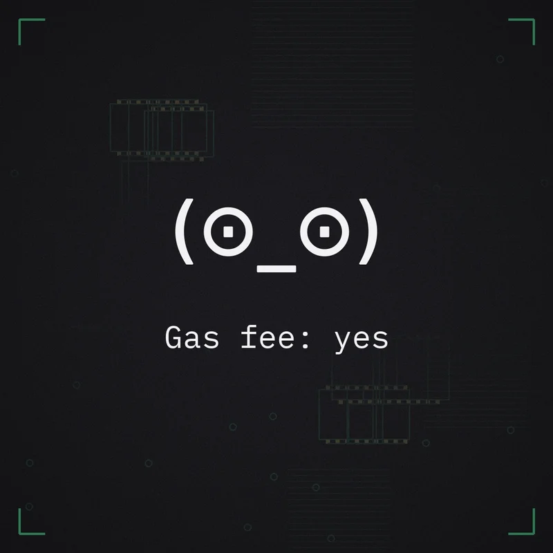 (⊙_⊙) Gas fee: yes