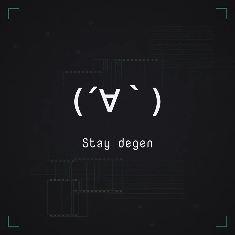 (´∀`) Stay degen