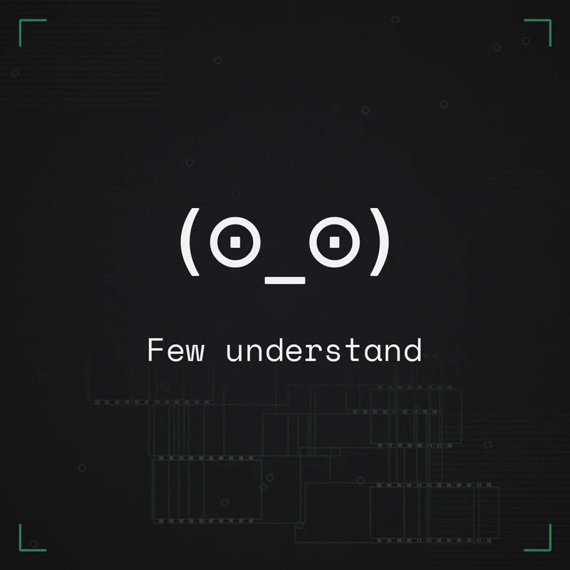 (⊙_⊙) Few understand