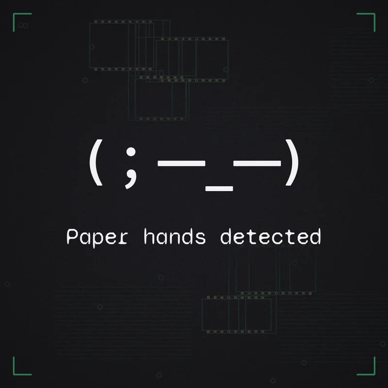 (;一_一) Paper hands detected